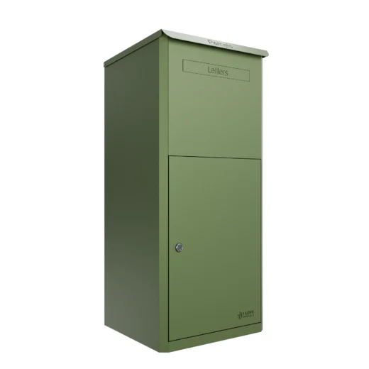 Brooklyn Large Parcel Box Front or Rear Access - Pale Green