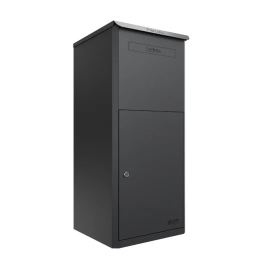 Brooklyn Large Parcel Drop Box Front or Rear Access - Black