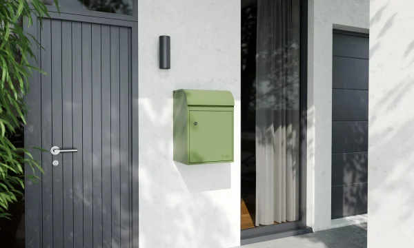 Fulham Personalised Medium Wall Mountable Parcel Box - Green - Image 3