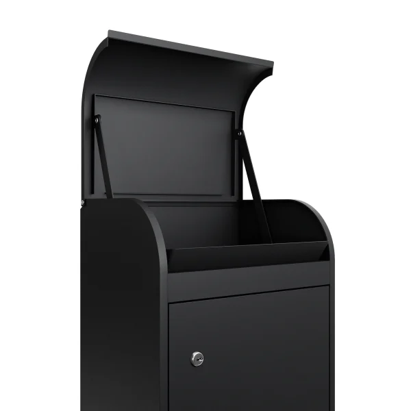 Fulham Personalised Medium Wall Mountable Parcel Box – Black - Image 6