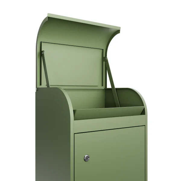 Fulham Personalised Medium Wall Mountable Parcel Box - Green - Image 6