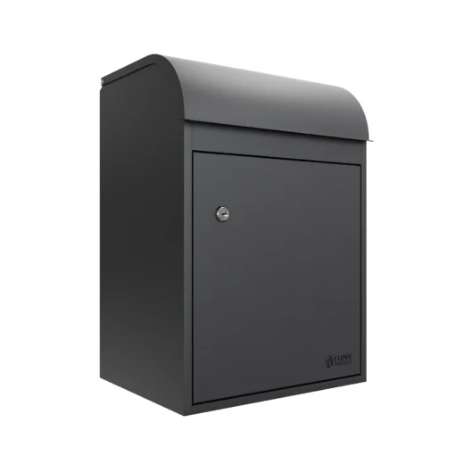 Fulham Medium Front Access Wall Mountable Secure Parcel Box - Anthracite