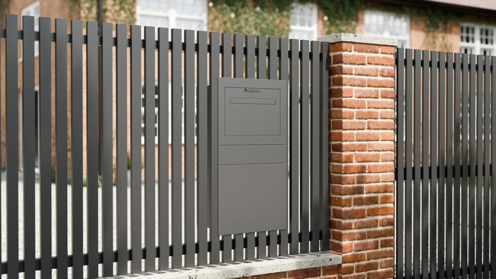 Parcel Letter Box install in fence