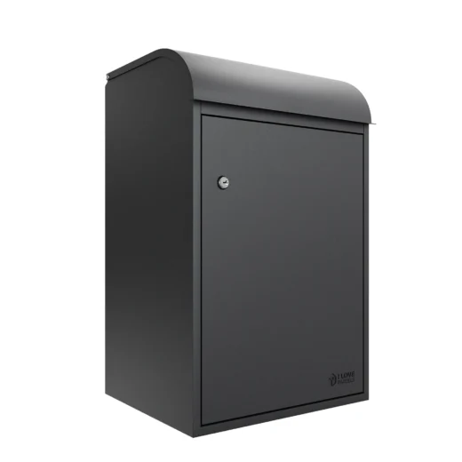 Fulham Large Front Access Wall Mountable Secure Parcel Box - Anthracite