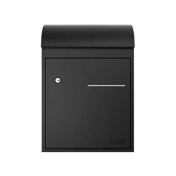 Fulham Personalised Medium Wall Mountable Parcel Box – Black - Image 4