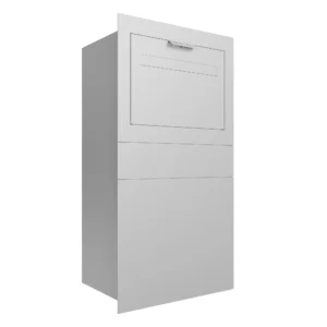 Monaco White Parcel & Mail box – Fence/Brick Wall