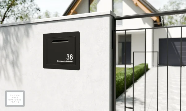 Finishing Frame for Chelsea II Parcel Box - Black