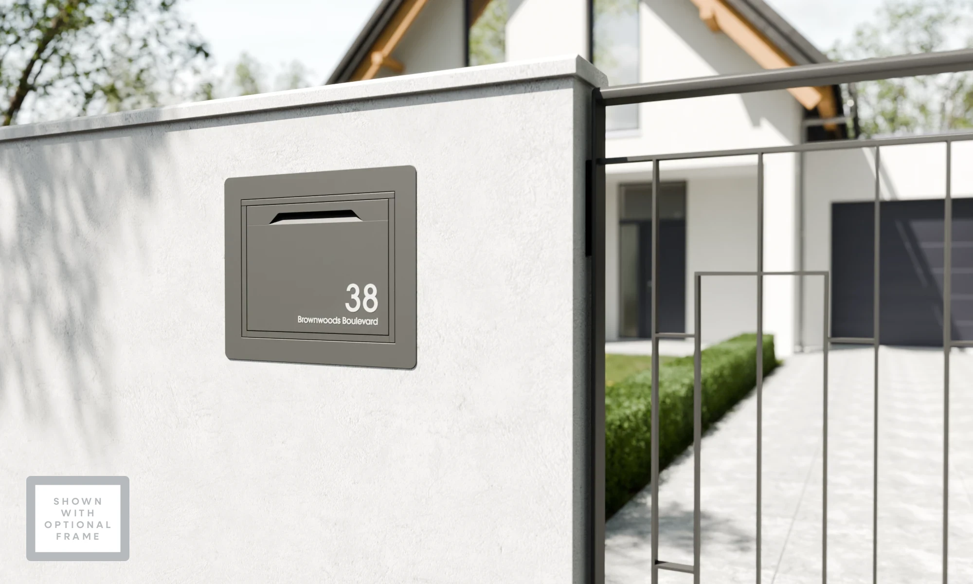 Finishing Frame for Chelsea II Parcel Box - Anthracite - Image 2