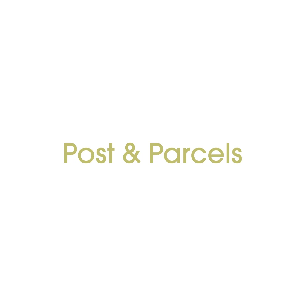 D7 - Post & Parcels Decal Sticker in gold