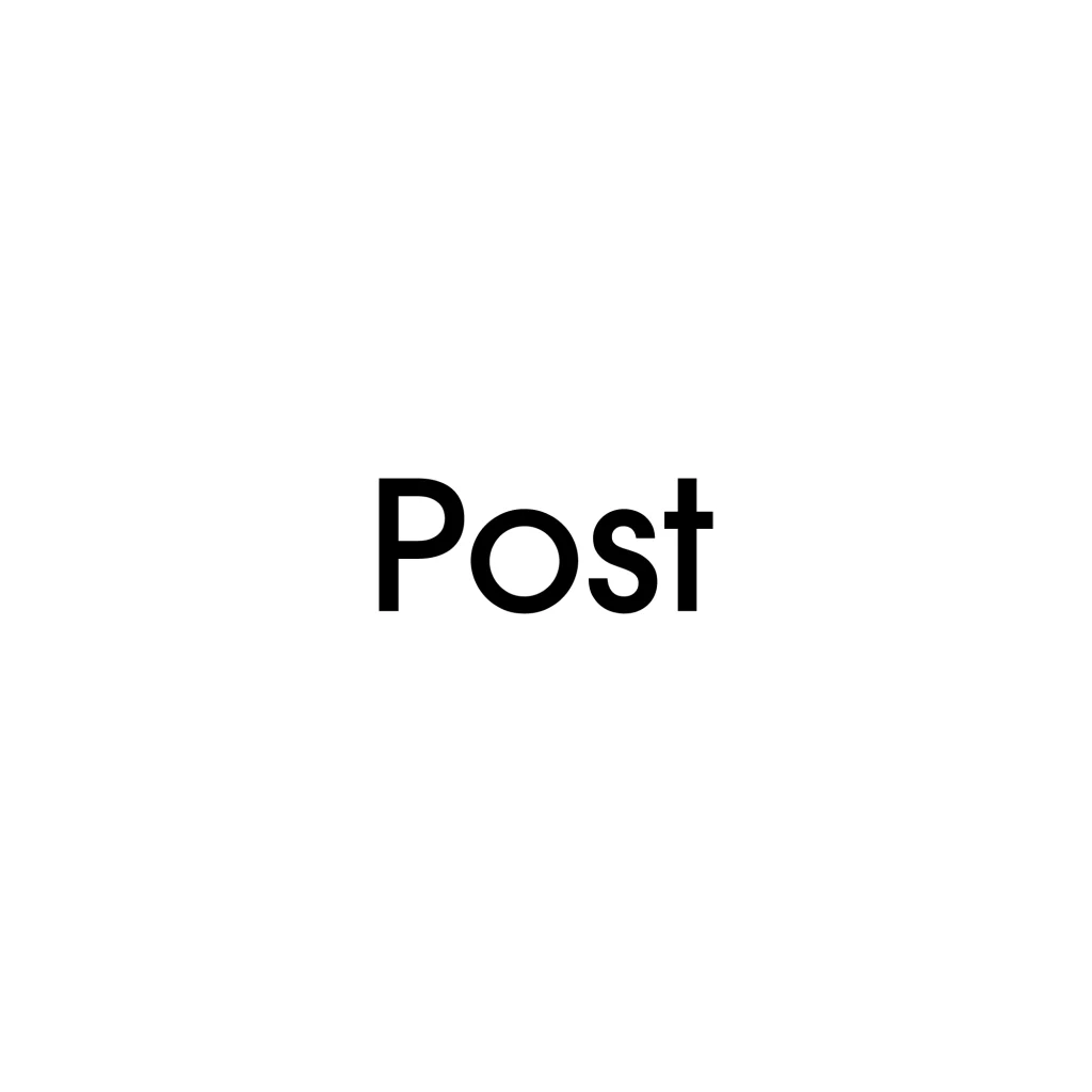 D8 - Post Decal Sticker in black