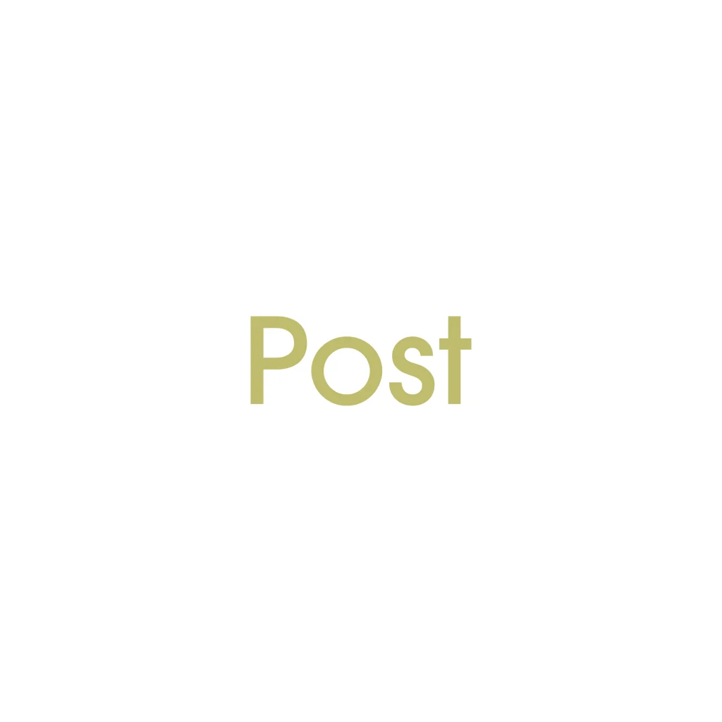 D8 - Post Decal Sticker in gold