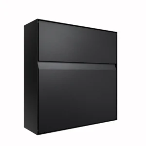 Manilla Wall Mounted Letterbox - Black