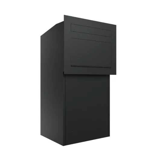Miami Parcel Letterbox for Gate, Fence & Through-the-Wall Mounting - Black