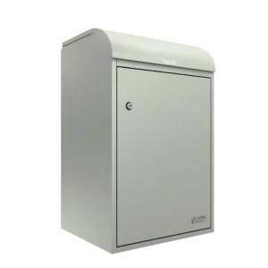 Fulham Large Front Access Wall Mountable Secure Parcel Box - Pebble