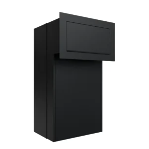 Harrow Through Wall Depth Adjustable Parcel Box - Black