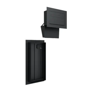 Windsor Small Parcel Box Chute and Door - Black