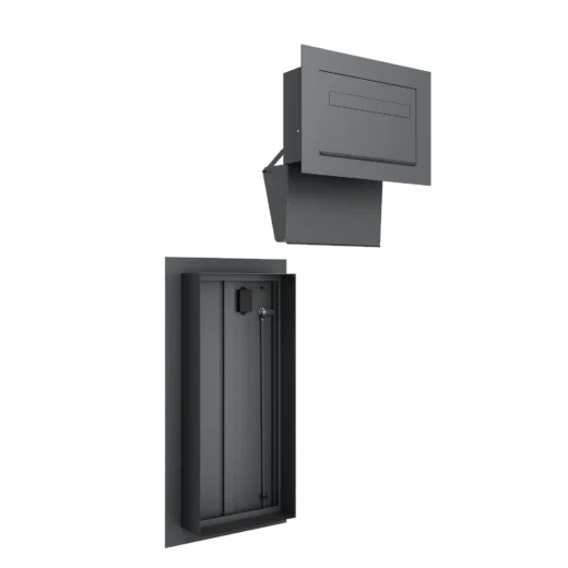 Windsor Small Parcel Box Chute and Door - Anthracite