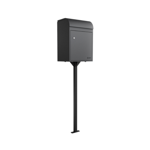 Fulham Medium Post Mounted Parcel Box - Anthracite
