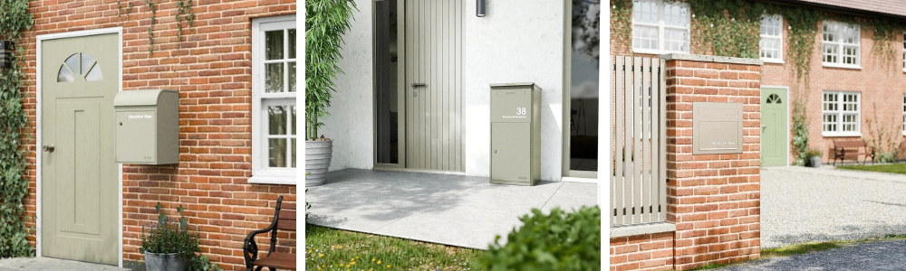 Pebble Finish Parcel & Letterboxes