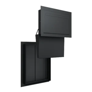 Windsor Large Parcel Box Chute and Door - Black