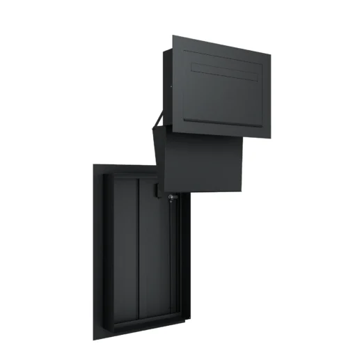 Windsor Medium Parcel Box Chute and Door - Black