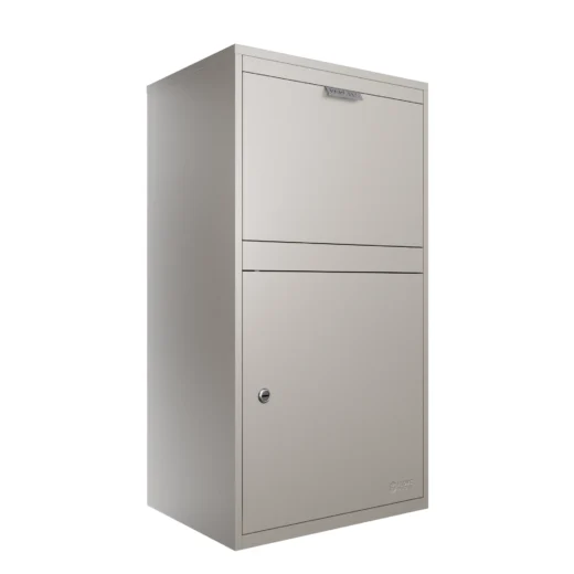 Manhattan Extra Large Built-in or Standalone Parcel Drop Box Front or Rear Access - Pebble