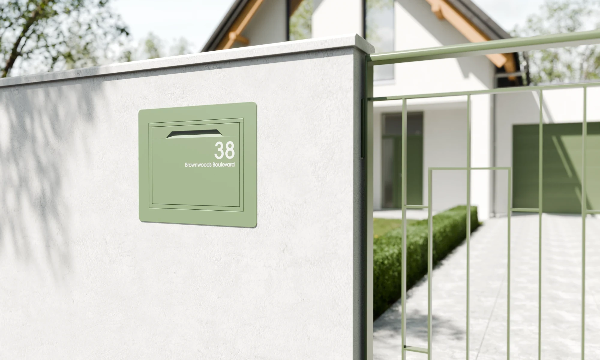 Finishing Frame for Chelsea II Parcel Box - Pale Green - Image 3