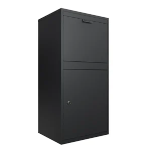 Manhattan Large Built-In or Standalone Parcel Drop Box with Front or Rear Access - Black