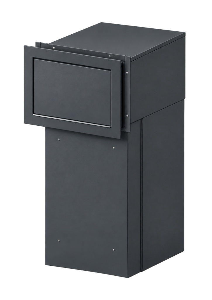 Belgravia Extra Large Built-In Depth Adjustable Parcel Box Hero Anthracite