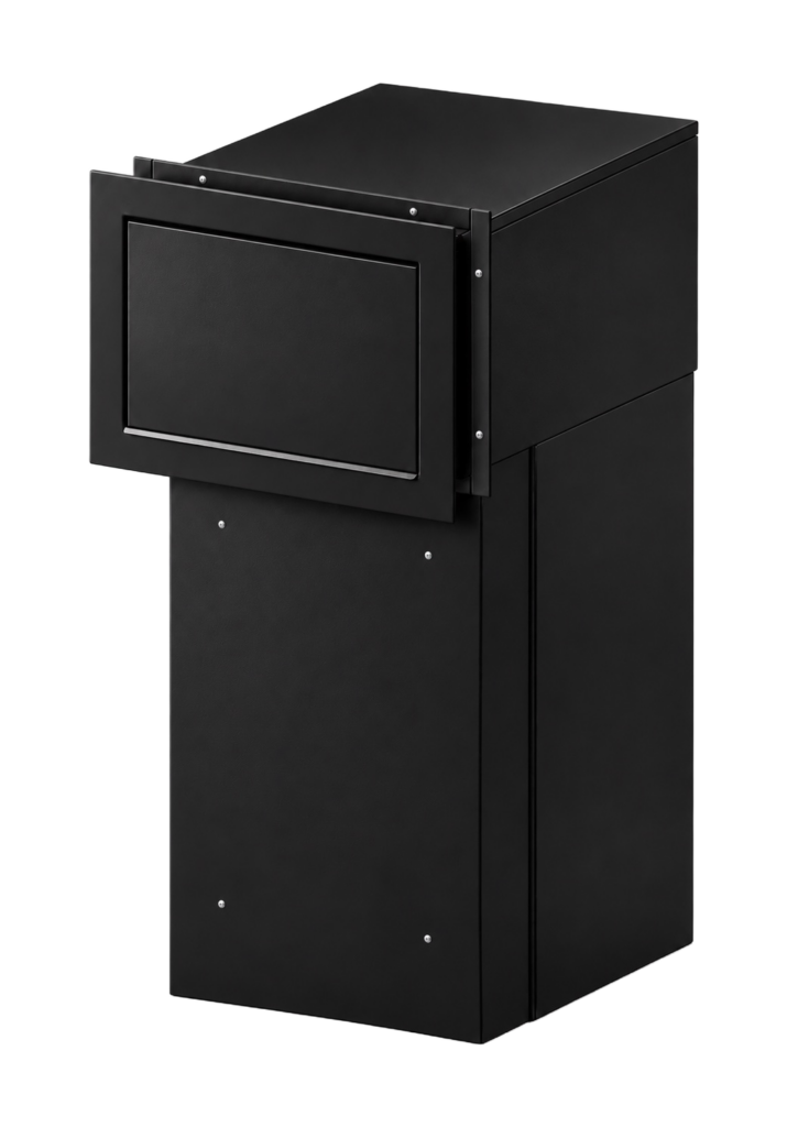 Belgravia Extra Large Built-In Depth Adjustable Parcel Box Hero Black