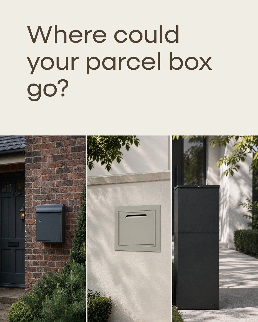 A parcel box can be planned into your entrance in more ways than one. Mounted beside the front door, built into a…