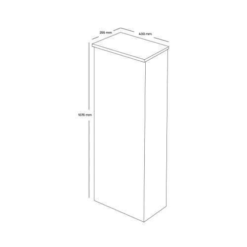 Oslo Parcel Letterbox Front Retrieval Anthracite dimensions