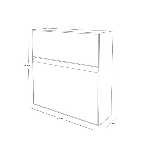 Manilla Wall Mounted Letterbox - Anthracite dimensions