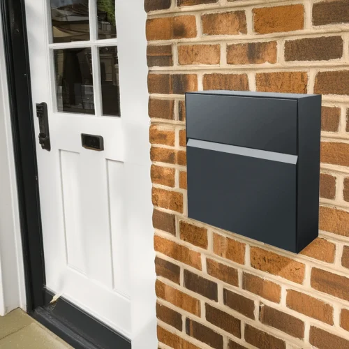 Manilla Wall Mounted Letterbox - Anthracite
