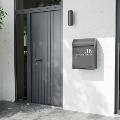 Fulham Small Modern House Grey View A