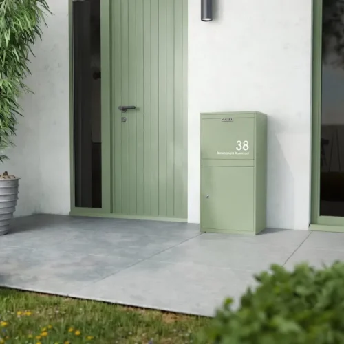 Manhattan Large Lifestyle Modern House Pale Green View A