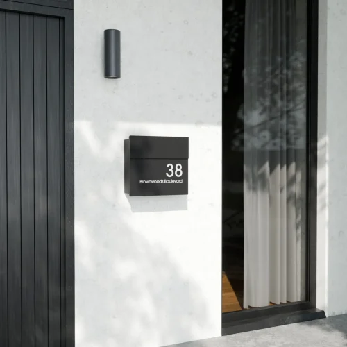 Mayfair Letterbox Modern House Black View B