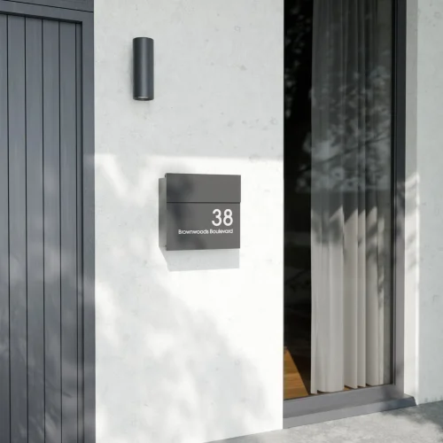 Mayfair Letterbox Modern House Grey View B