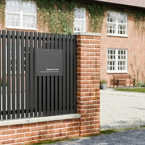 Miami Fence Farmhouse Lifestyle Black View B