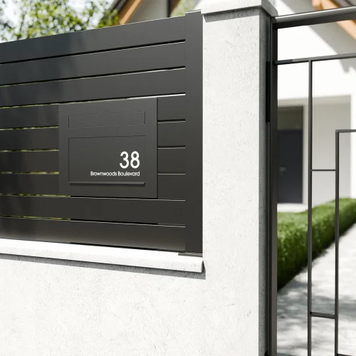 Miami Fence Modern House Black A