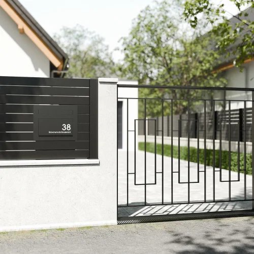 Miami Fence Modern House Black B