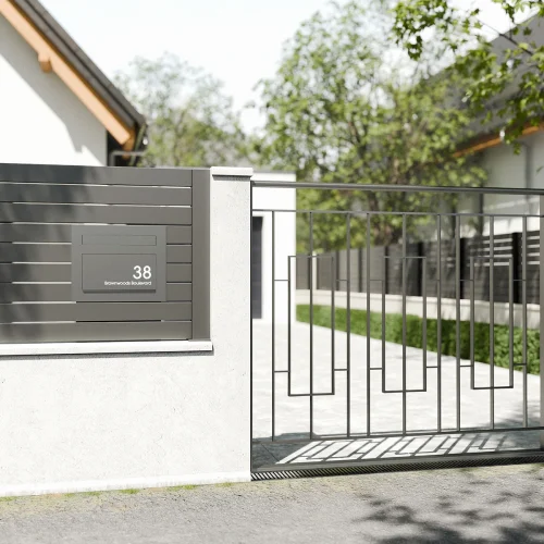 Miami Fence Modern House Grey B
