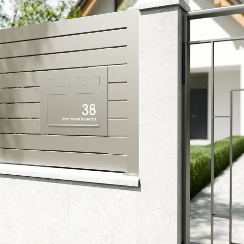 Miami Fence Modern House Pebble A