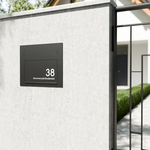 Miami Wall Modern House Black A