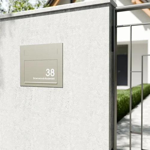 Miami Wall Modern House Pebble A