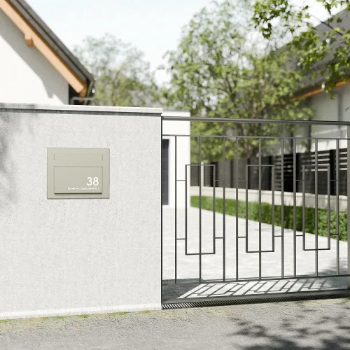 Miami Wall Modern House Pebble B