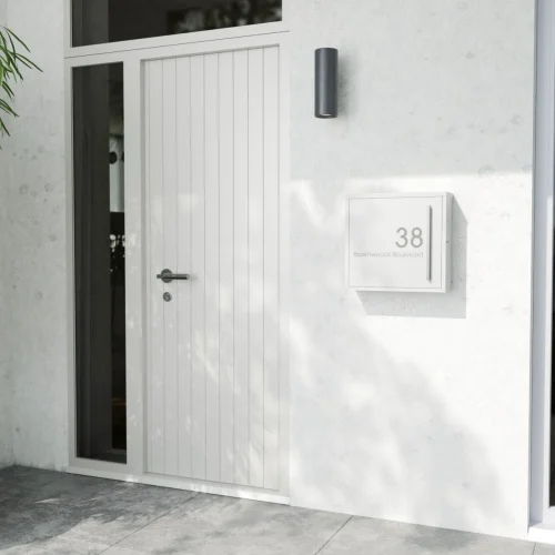 Milan 8188 Letterbox Modern House White A