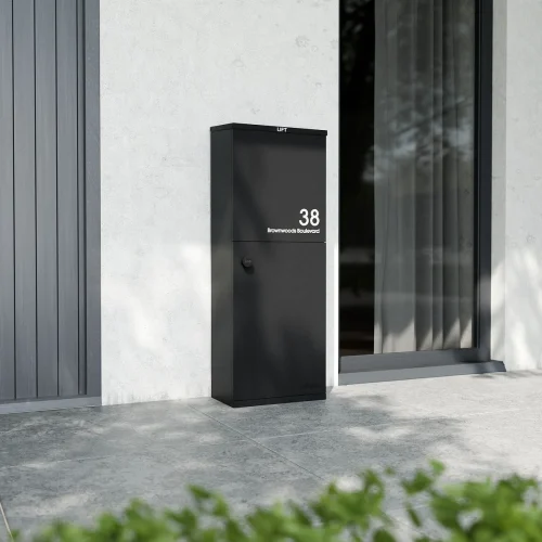 Oslo Lifestyle Modern House Door Front Black B