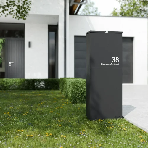 Oslo Lifestyle Modern House Door Rear Black A