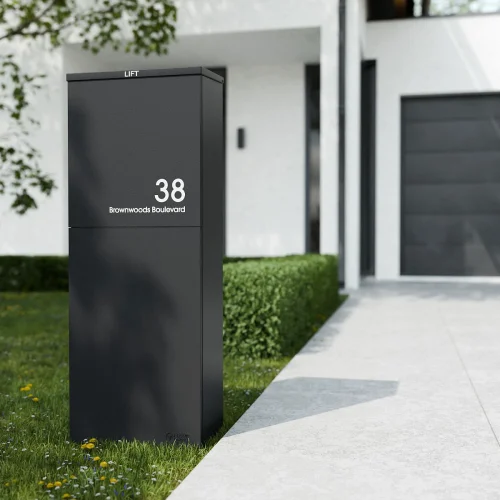 Oslo Lifestyle Modern House Door Rear Black B